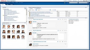 Oracle Fusion Applications welcome screen screenshot