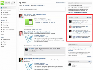 Yammer Ticker screenshot