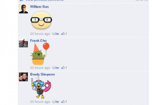 Facebook stickers