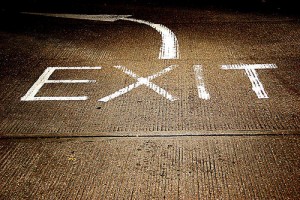 Exit sign