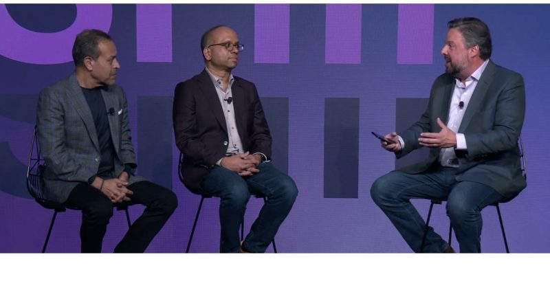 Sanjay Mirchandani, Rajiv Kottomtharayil, Rob Strechay, Commvault SHIFT, Dec 5 2023