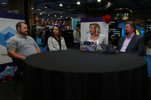 Jeremy Eder and Jennifer Vargas, discussing Qflow at the KubeCon + CloudNativeCon Europe 2024