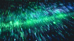 Ocient funding: Abstract green background from brilliant mosaic