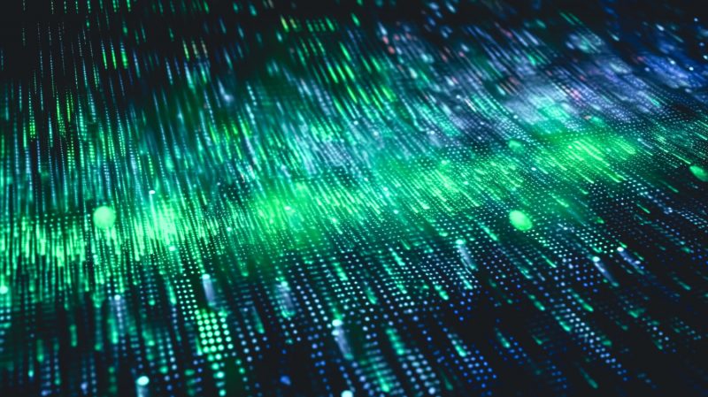Ocient funding: Abstract green background from brilliant mosaic