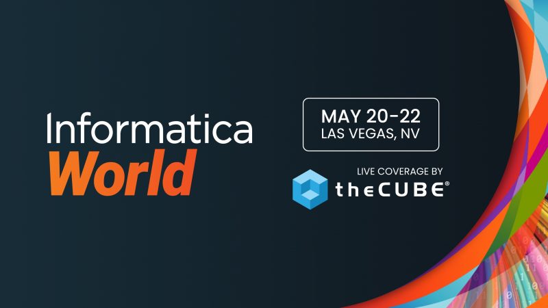 Informatica World will take place from May 20 to 22.