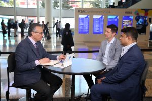 Scott Leach VP of APAC at Varonis Systems Inc and Maheswaran Shanmugasundaram CM, India at Varonis talking to theCUBE about data security in AI at RSA Conference 2024