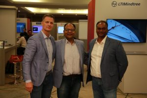 Steve Lucas, CEO of Boomi LP, Kapil Goel, associate VP and global head of BPM, API, and digital process at Infosys Ltd and Suman Mishra, senior director at Infosys talking to theCUBE about AI integration in business at Boomi World 2024