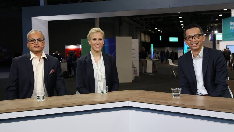 Hang Tan, SVP of hybrid cloud at HPE, Pavan Bachwal, sales manager of financial services at Ericsson, and Sophia Fahlen, head of Ericsson Connected Recycling talk to theCUBE about hybrid cloud solutions at HPE Discover 2024.