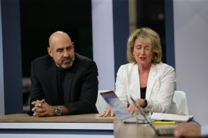 Jim O'Dorisio and Caroline Seymour of HPE talking to theCUBE about HPE GreenLake cloud platform at HPE Discover 2024
