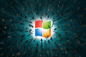 How many computers were affected by CrowdStrike? - Windows logo attacked by crowd.