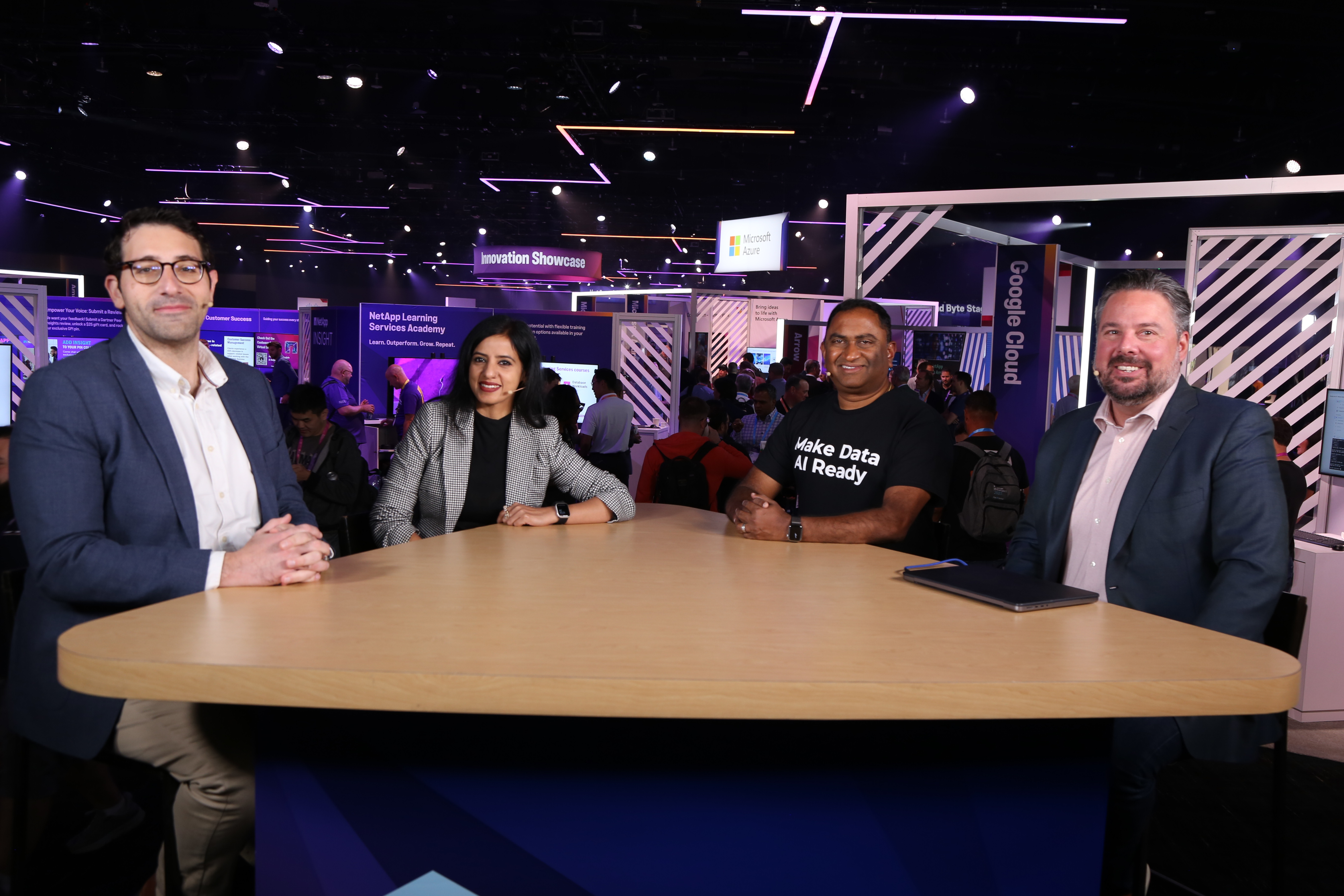 Johnson & Johnson’s Monica Jain, NetApp’s Hoseb Dermanilian and Krish Vitaldevara and theCUBE Research’s Rob Strechay talk about Centers of Excellence at NetAPP Insight.