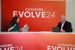 the CUBE Research's Bob Laliberte and co-host Rebecca Knight talk about hybrid data management at Cloudera Evolve24.