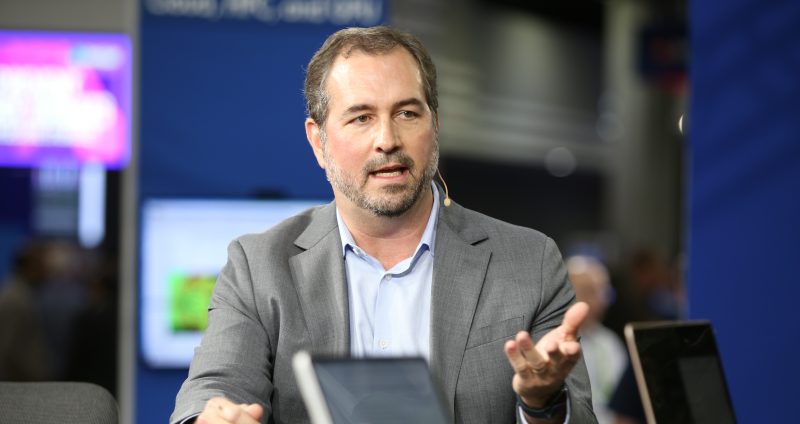 David Schmidt, senior director of PowerEdge product management at Dell Technologies Inc., discussed AI data center solutions during SC24.