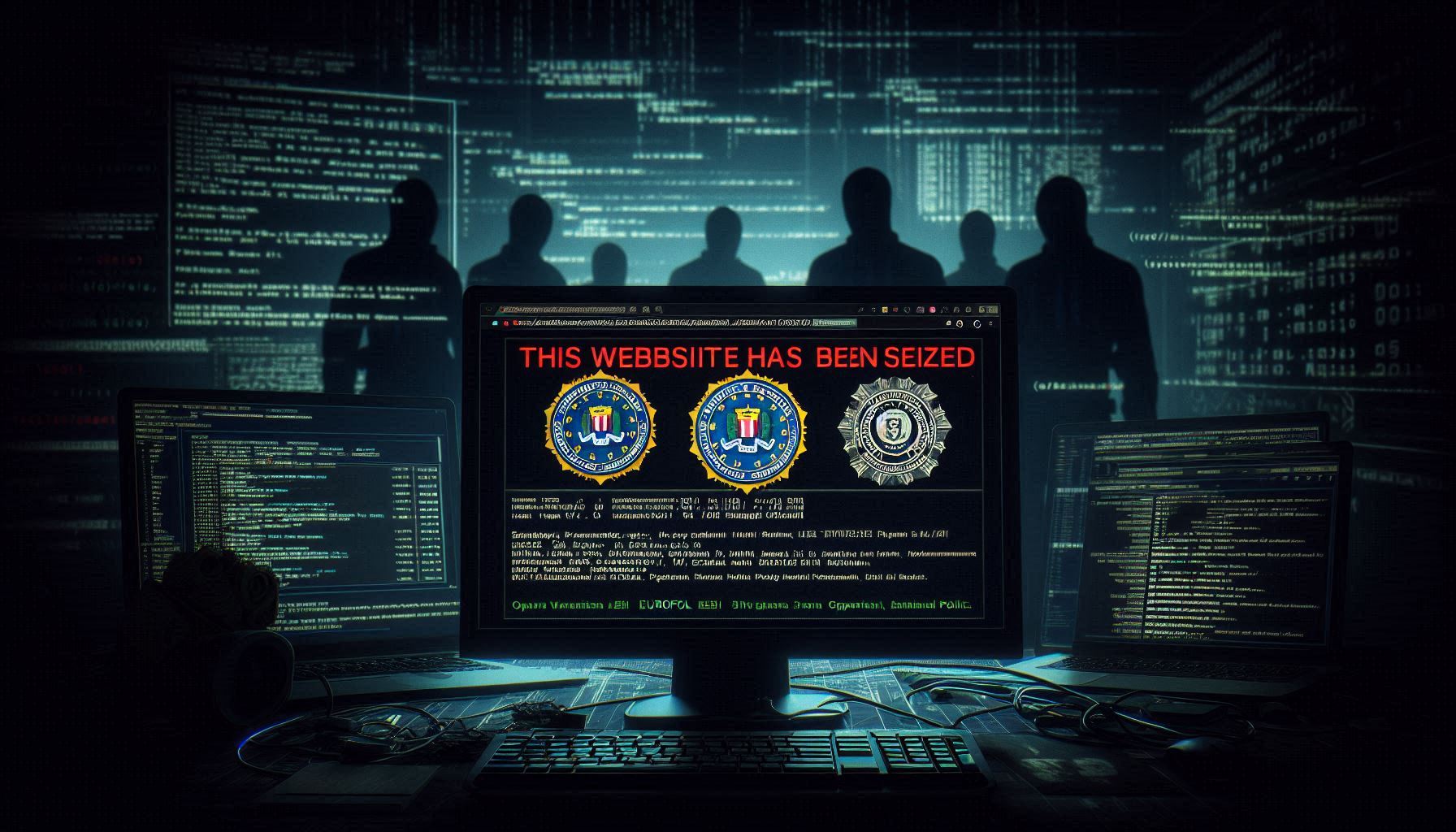 The FBI seizes control of major cybercrime forums.