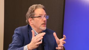 Glenn Finch, global managing partner of cognitive and analytics at IBM, discusses AI's impact on customer operations, specifically contact centers, at the IBM AI Operations 2025 event.
