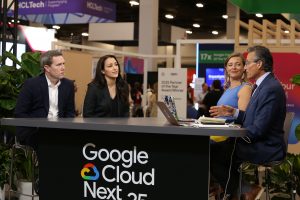 Monica Shokrai, head of business risk and insurance for Google Cloud at Google LLC, and Matt Prevost, executive vice president and chief underwriting officer for global cyber at Chubb INA International Holdings Ltd., talk with theCUBE about cyber insurers during Google Cloud Next – 2025.
