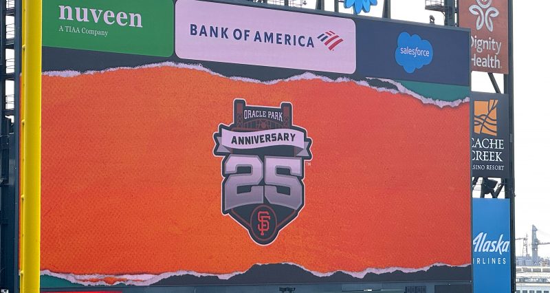 Oracle Park renovations are underway.