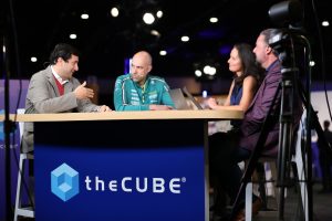 Cesar Cernuda, president of NetApp Inc., and Stuart Bailey, head of infrastructure for the Aston Martin Formula One Team (AMF1), talk with theCUBE about AI and data at the "Architecting Outcomes in the Era of Intelligence" event – 2025.