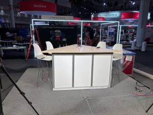 The set of theCUBE at Red Hat Summit 2025, where Red Hat revealed partnerships with Cisco and others on projects such as llm-d.