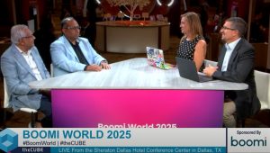 Reji Paul, Dir. at G-III Apparel, and Reetwick Ghosh, Sen. Dir, at Infosys, talk with theCUBE about application growth during Boomi World.