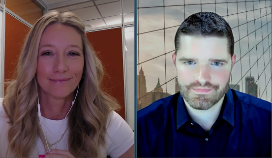 Jessie Skibbe, principal practice manager of security assurance services at Amazon Web Services Inc., and Brian Jakovich, managing director at Vertical Relevance Inc., talk with theCUBE during AWS Financial Services Symposium 2025 about how AWS and Vertical Relevance are streamlining cloud migration for financial services institutions.