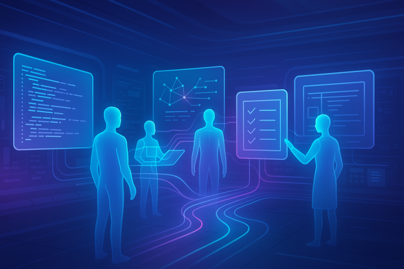 The image reflects how agentic AI reshapes the software development lifecycle – The Next Frontiers of AI podcast - 2025