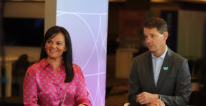 Carter Busse, CIO of Workato, and Stephanie Dwight, VP of business technology at Workato, talk to theCUBE about AI governance at the WOW: World of Workato event.