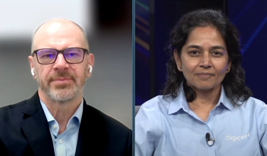 Colin Soutar, managing director at Deloitte Touche Tohmatsu Ltd and Lakshmi Hanspal, chief trust officer of DigiCert Inc., talk with theCUBE during DigiCert World Quantum Readiness Day 2025 about why quantum cyber readiness must be a top priority in today’s digital era.