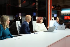 Julie Woods, executive for digital transformation at Allegis Global Solutions, Paul Kistner, global director of business transformation at Allegis Global Solutions, and Maureen Fleming, vice president of intelligent process automation at International Data Corp. – UiPath Fusion 2025