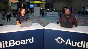 TheCUBE host Rebecca Knight and Rob Strechay, managing director and principal analyst of theCUBE Research, discuss AI-streamlined governance — Audit & Beyond