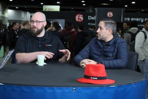Shane Utt, senior principal software engineer at Red Hat, and Jimmy Alvarez, senior principal product marketing manager at Red Hat, talk with theCUBE about AI workloads during KubeCon + CloudNativeCon NA 2025.