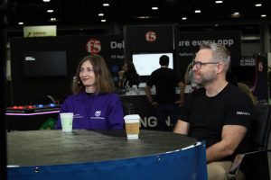 Diana Todea, developer experience engineer at VictoriaMetrics and co-lead of the Neurodiversity Group, and Jay Jackson, senior software engineer at CallRevu, Deaf and Hard of Hearing WG member, and sign language team at Cloud Native Glossary, talk with theCUBE about tech community accessibility at KubeCon + CloudNativeCon NA – 2025.