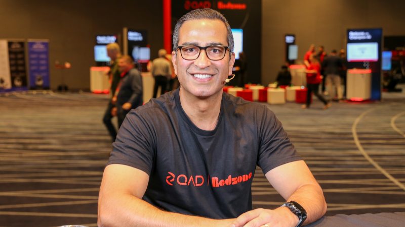 Sanjay Brahmawar of QAD Inc. discusses AI in manufacturing with theCUBE at QAD Champions of Manufacturing 2025.
