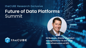 Ed Beauvais, director of product management for AI and cloud data infrastructure at HPE, talks to theCUBE about unstructured data during the Future of Data Platforms Summit.