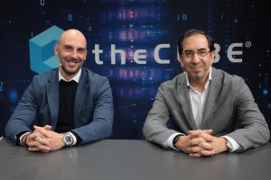 Luq Niazi, global managing partner of industries at IBM and Gustavo Carvalho Domingos, director of customer operation and technology at Telefónica, talk with theCUBE about quantum-safe networking in the agentic age. — MWC Barcelona 2026