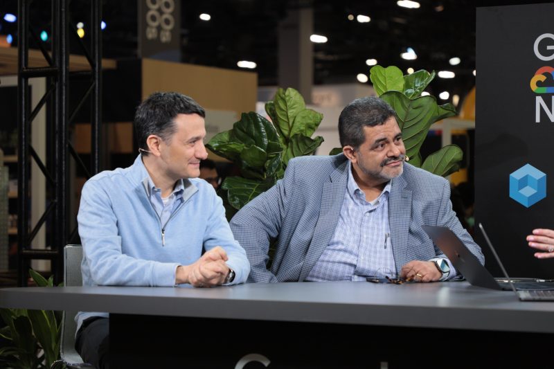 Giovanni Carraro, senior vice president of alliances at Kyndryl and Hector Genaro Moran, chief information officer of PiSA Farmacéutica, discussed enterprise AI enablement during Google Cloud Next 2026.