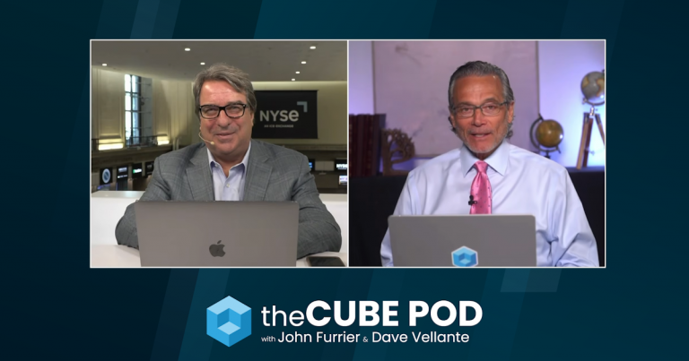 John Furrier, executive analyst at theCUBE Research, and Dave Vellante, chief analyst at theCUBE Research, talk about AI infrastructure during theCUBE Pod.