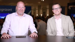 Tom Cavanaugh, VP of platform management at AARP, and Jake Rank, VP of product management at Appian, talk to theCUBE about AI-led process modernization at Appian World 2026