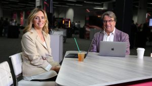 John Furrier, co-founder and co-CEO of SiliconANGLE Media Inc. and Gemma Allen, host at theCUBE, talk about liquid data — Boomi World 2026
