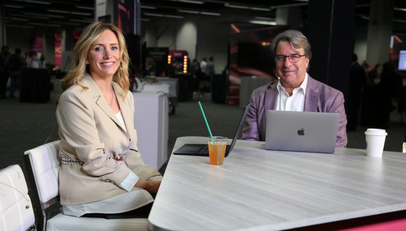 John Furrier, co-founder and co-CEO of SiliconANGLE Media Inc. and Gemma Allen, host at theCUBE, talk about liquid data — Boomi World 2026
