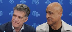 Jason Kelley, global head and managing partner for core business applications at IBM, and Javier Olaizola (left), global managing partner for hybrid cloud and data at IBM Consulting, talk to theCUBE about hybrid AI orchestration for sovereign and agentic enterprise AI, at IBM Think 2026.