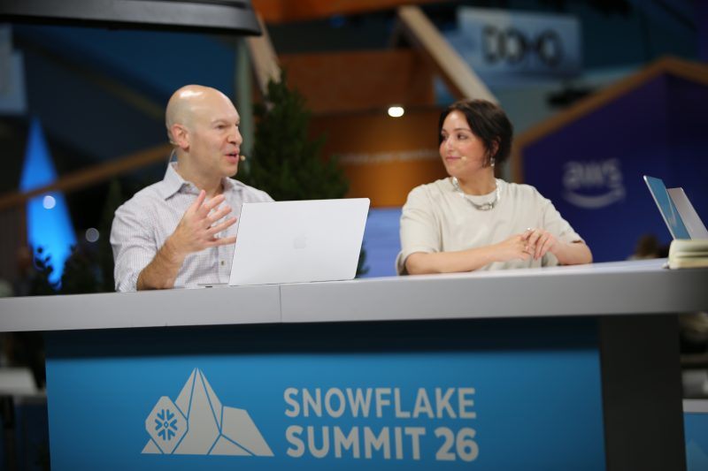 Dennis Buchheim, global head of marketing technology, media and entertainment at Snowflake Inc. and Sherene Hilal, chief ad product and technology officer of SiriusXM Holdings Inc., discussed audio audience intelligence during Snowflake Summit 2026