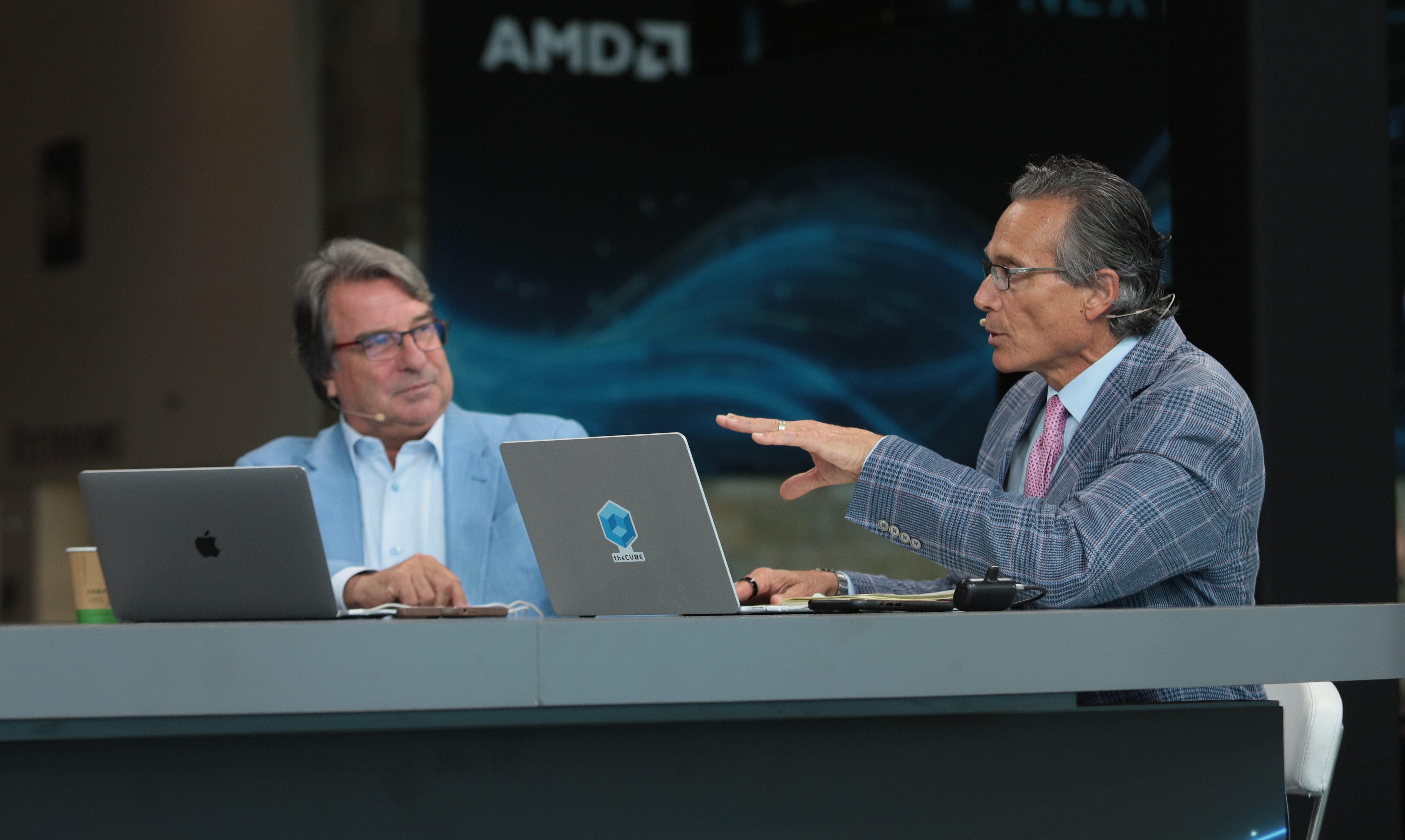Dave Vellante, co-CEO of SiliconANGLE Media Inc. and co-host of theCUBE, SiliconANGLE Media's livestreaming studio and John Furrier, co-founder and co-CEO of SiliconANGLE Media Inc. and co-host of theCUBE, talk to theCUBE about AI infrastructure systems — AMD Advancing AI 2026