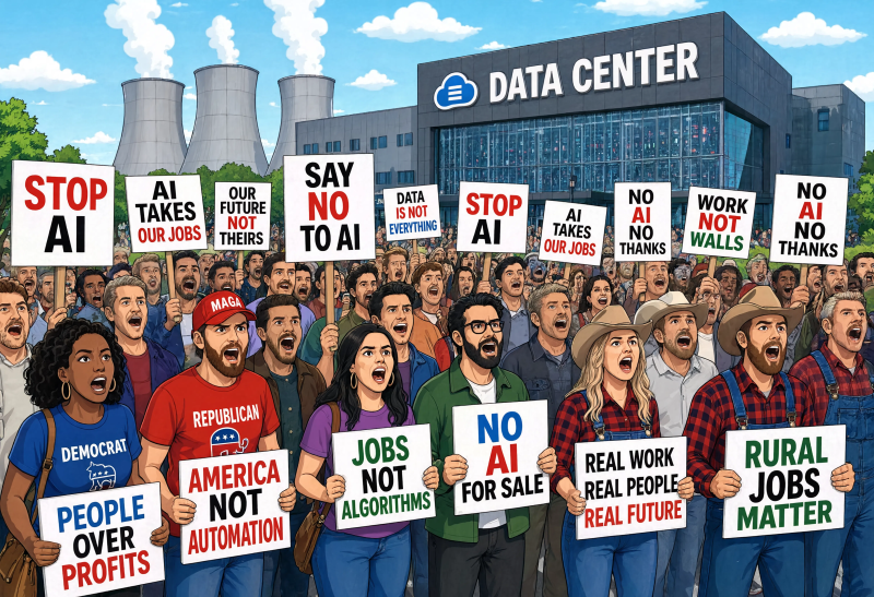 Politics hits data centers, OpenAI falls behind Anthropic and now AI is too big to fail… quietly
