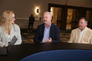 Robin Braun, vice president of AI business development and hybrid cloud at Hewlett Packard Enterprise Co., Ian Williamson, senior vice president of global alliances and partner sales at BigID Inc. and Patrick Conte, chief revenue officer of Fortanix Inc., talk to theCUBE about trusted AI data — Black Hat 2026